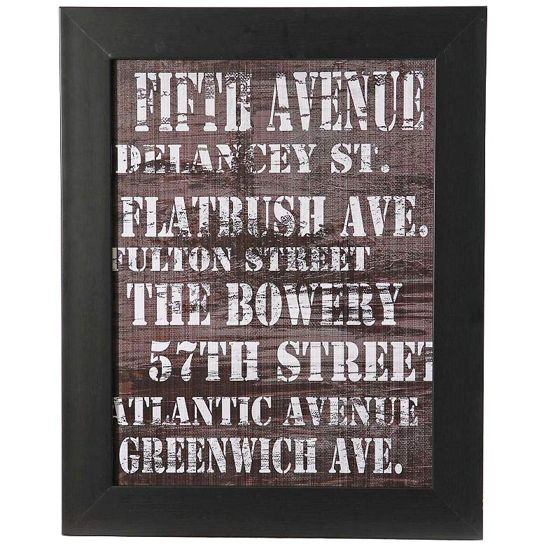 Image 1 Streets of New York II 20 inch High Framed Wall Art