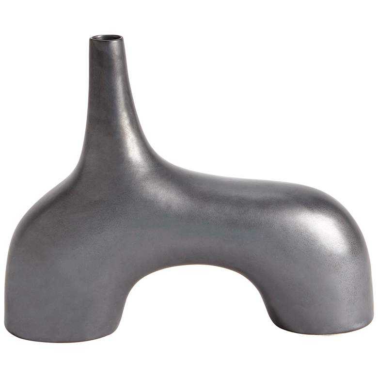 Image 1 Stretch 10" High Black Decorative Vase