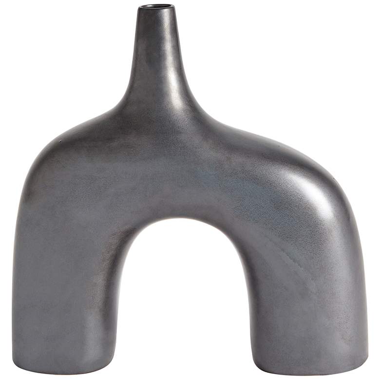 Image 1 Stretch 13" High Black Decorative Vase