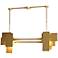 Stretch 49 3/4" Wide Gold Kitchen Island Light Pendant