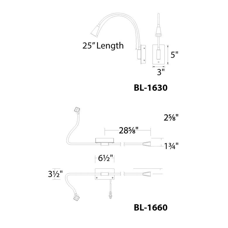 Image 3 Stretch LED Swing Arm Wall Light more views