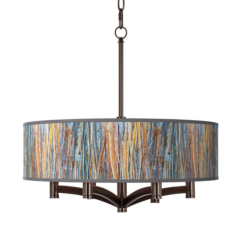 Magnolia Mosaic Ava 6-Light Bronze Pendant Chandelier - #76E68 | Lamps Plus