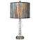 Striking Bark Giclee Apothecary Clear Glass Table Lamp