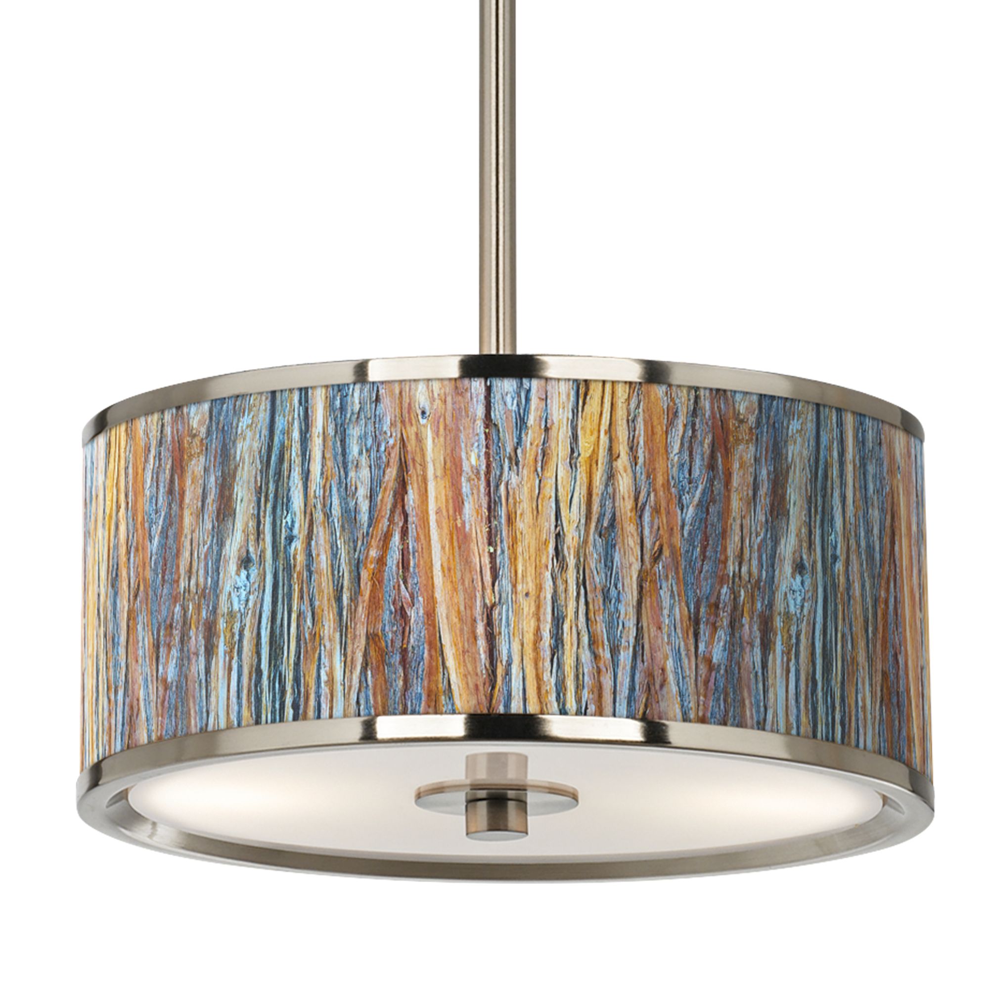 Image 3 Striking Bark Giclee Glow 10 1/4" Wide Pendant Light more views