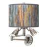 Striking Bark Giclee Plug-In Swing Arm Wall Lamp