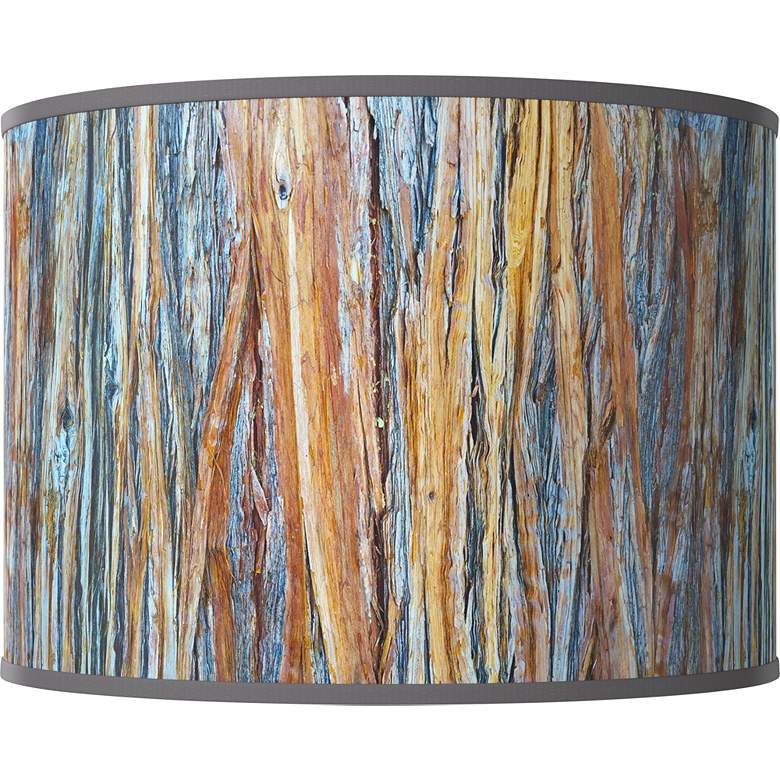 Image 1 Striking Bark Giclee Round Drum Lamp Shade 15.5x15.5x11 (Spider)