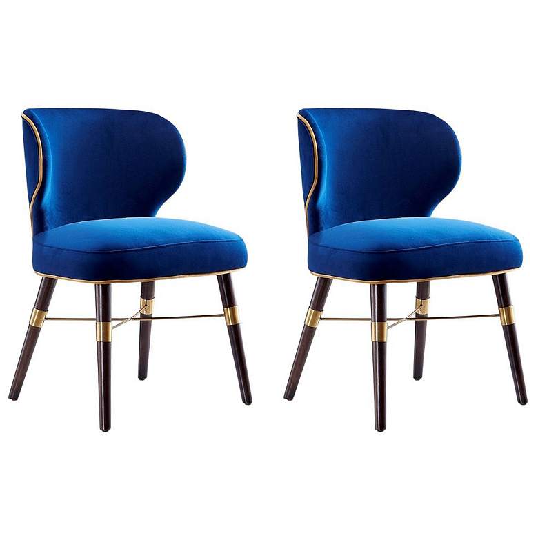 Image 1 Strine Dining Chair in Royal Blue (Set of 2)