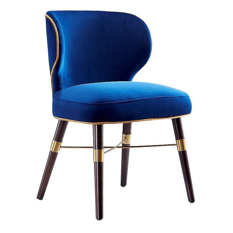 Image 1 Strine Royal Blue Velvet Dining Chair