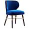 Strine Royal Blue Velvet Dining Chair