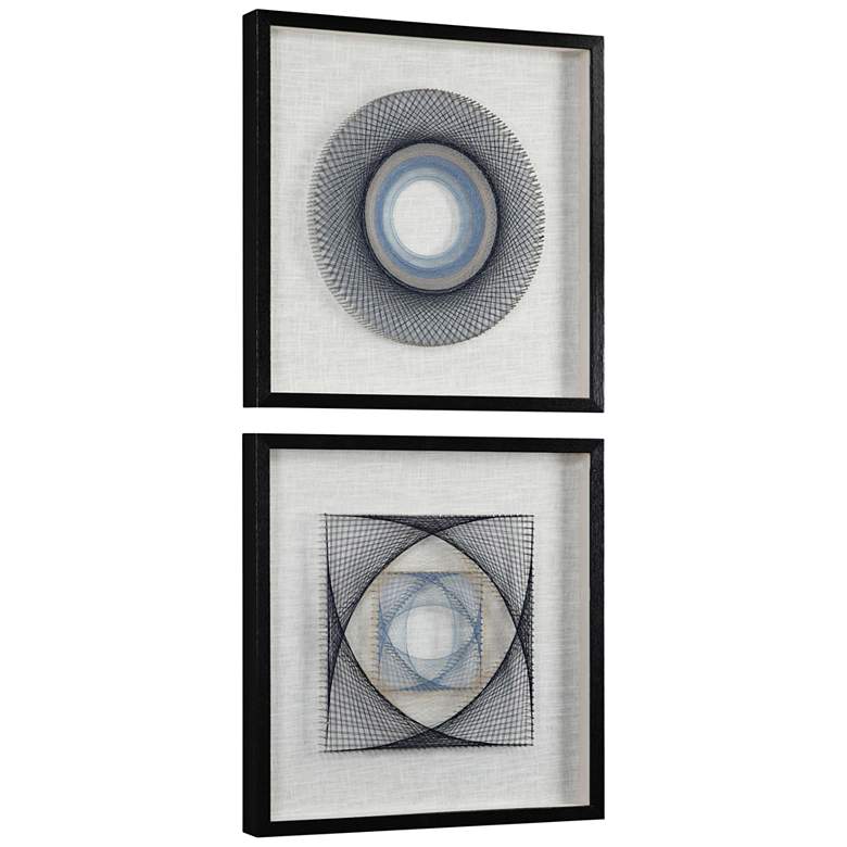 Image 2 String Duet 2-Piece 23 3/4 inch Square Framed Wall Art Set