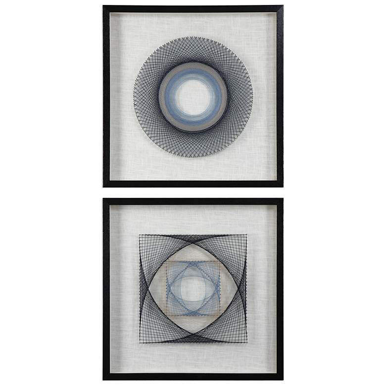 Image 2 String Duet 2-Piece 23 3/4" Square Framed Wall Art Set