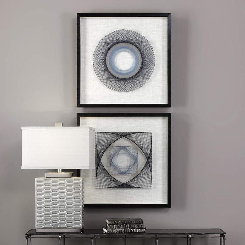 Image 1 String Duet 2-Piece 23 3/4" Square Framed Wall Art Set