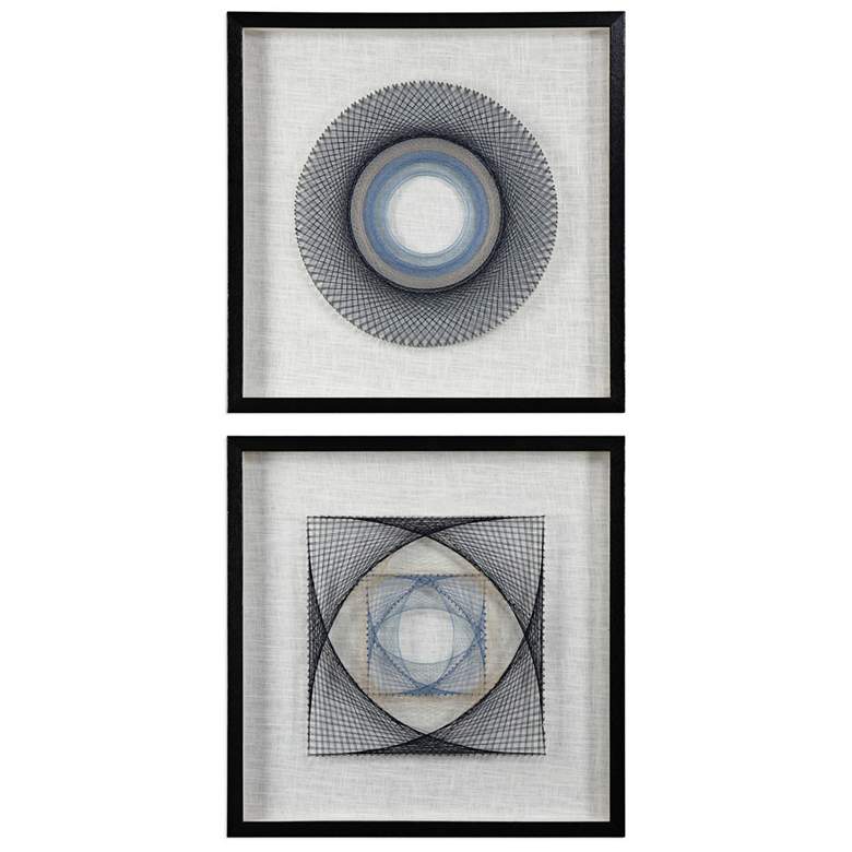 Image 3 String Duet 2-Piece 23 3/4 inch Square Framed Wall Art Set more views