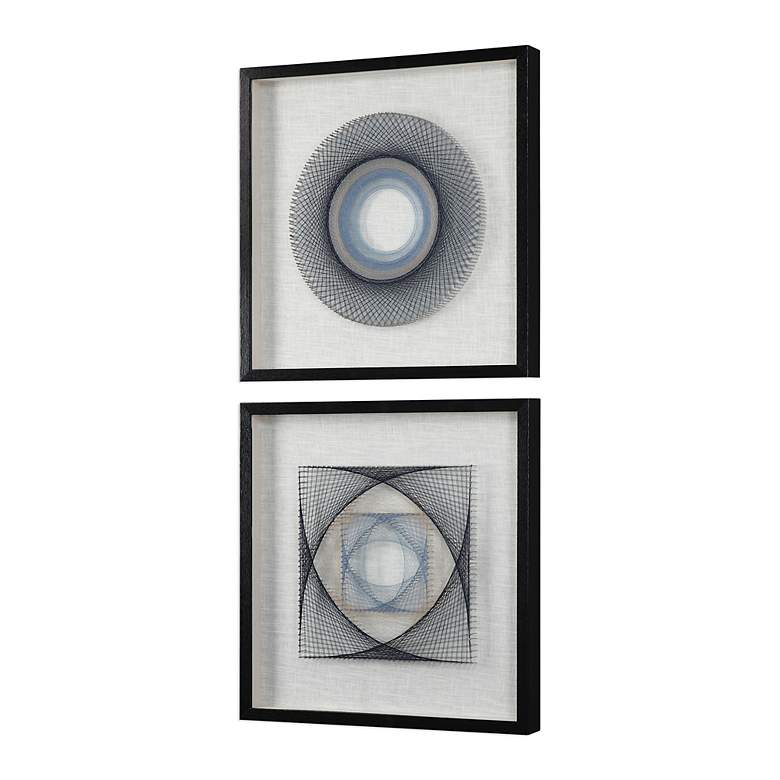 Image 4 String Duet 2-Piece 23 3/4" Square Framed Wall Art Set more views
