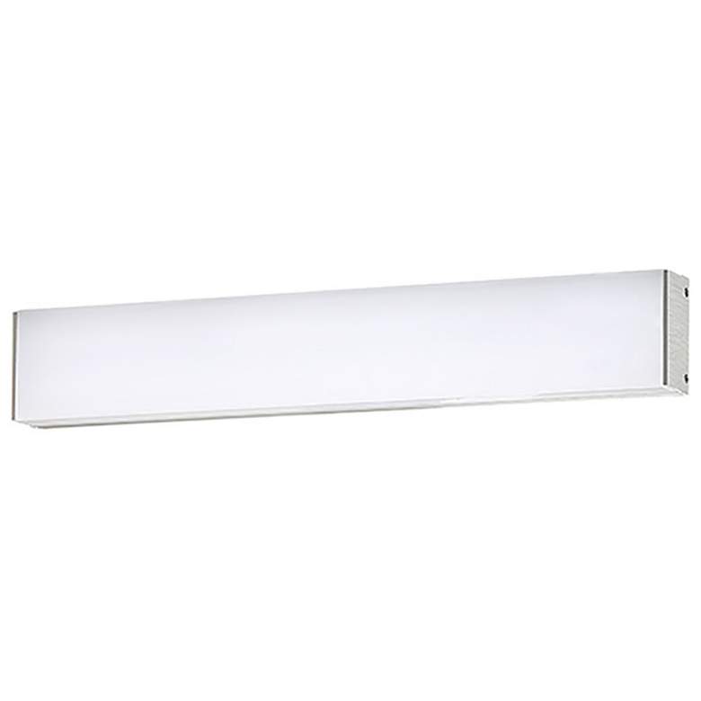 Image 1 Strip 3"H x 18"W 1-Light Linear Bath Bar in Brushed Aluminum
