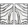 Striped Symmetry 32" High Metal Wall Art Set of 2