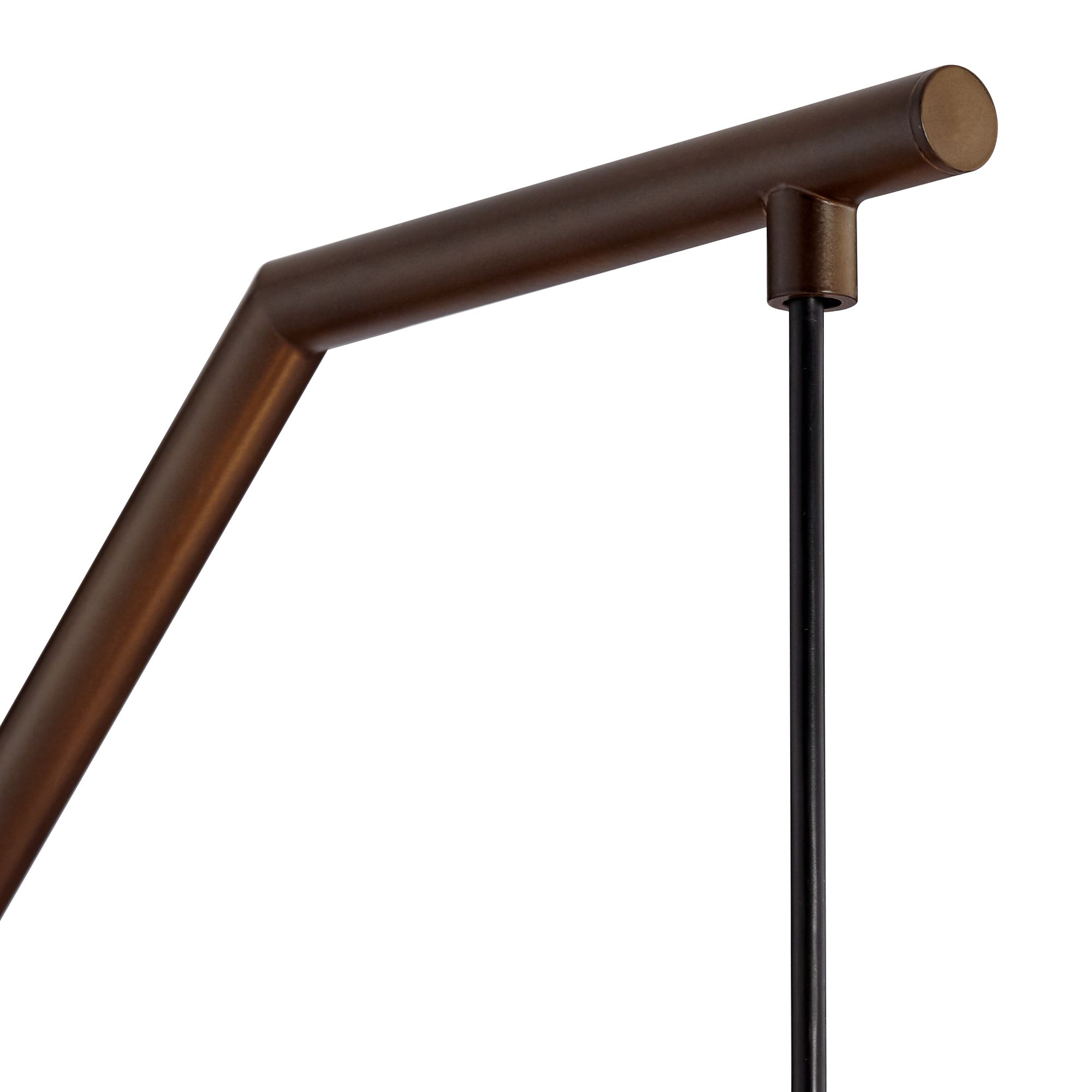 Image 3 Stripes Noir Bronze Downbridge Arc Floor Lamp more views
