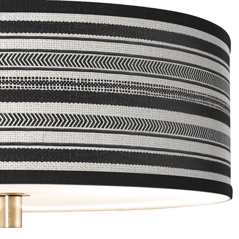 Image 2 Stripes Noir Giclee 14" Wide Ceiling Light more views