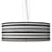 Stripes Noir Giclee 24" Wide 4-Light Pendant Chandelier