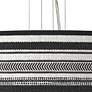 Stripes Noir Giclee 24" Wide 4-Light Pendant Chandelier