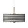 Stripes Noir Giclee Glow 16" Wide Pendant Light