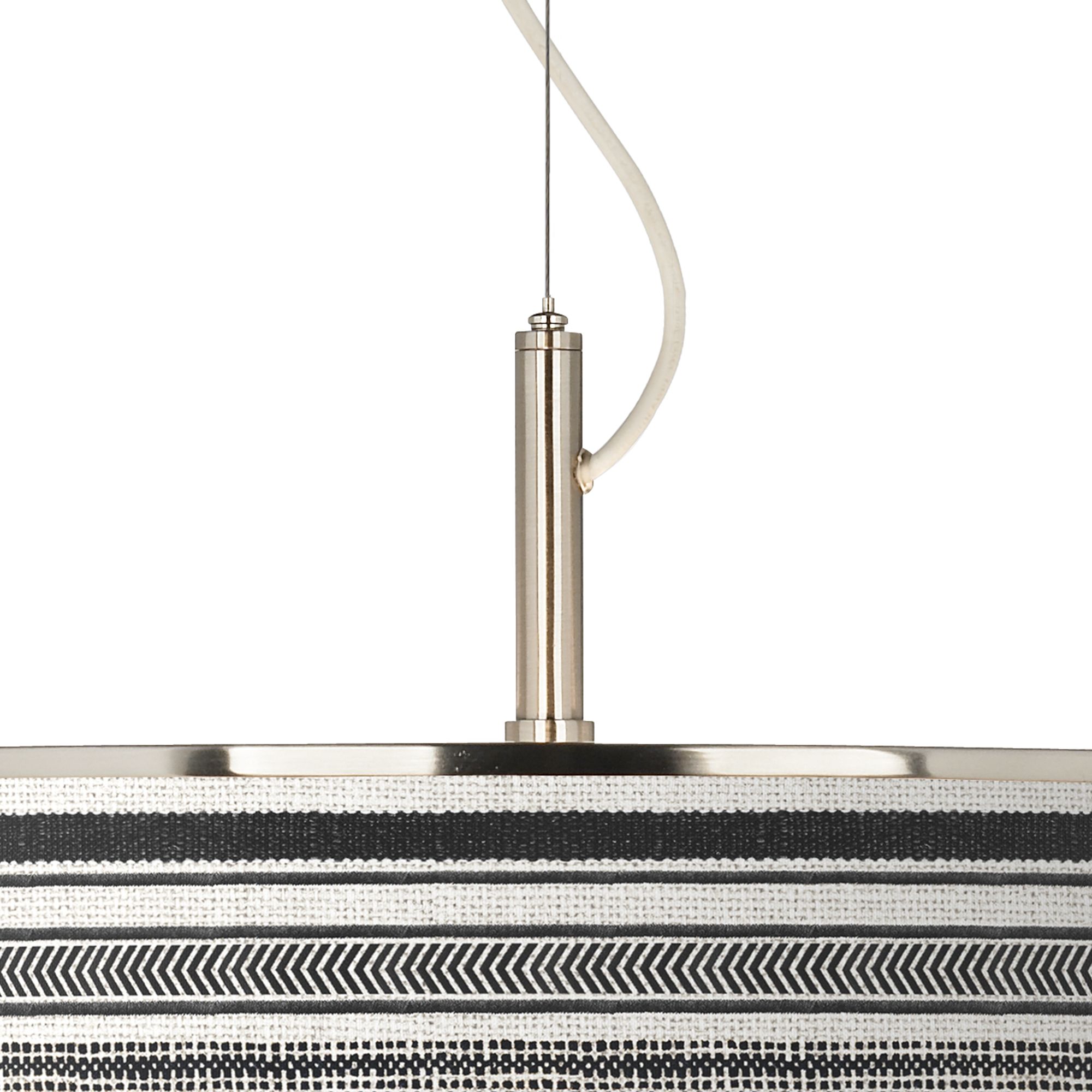 Image 2 Stripes Noir Giclee Glow 20" Wide Pendant Light more views