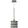 Stripes Noir Giclee Glow Mini Pendant Light