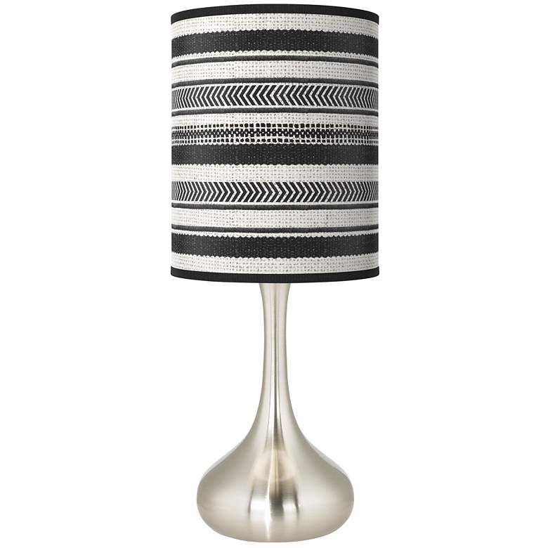 Image 1 Stripes Noir Giclee Modern Droplet Table Lamp