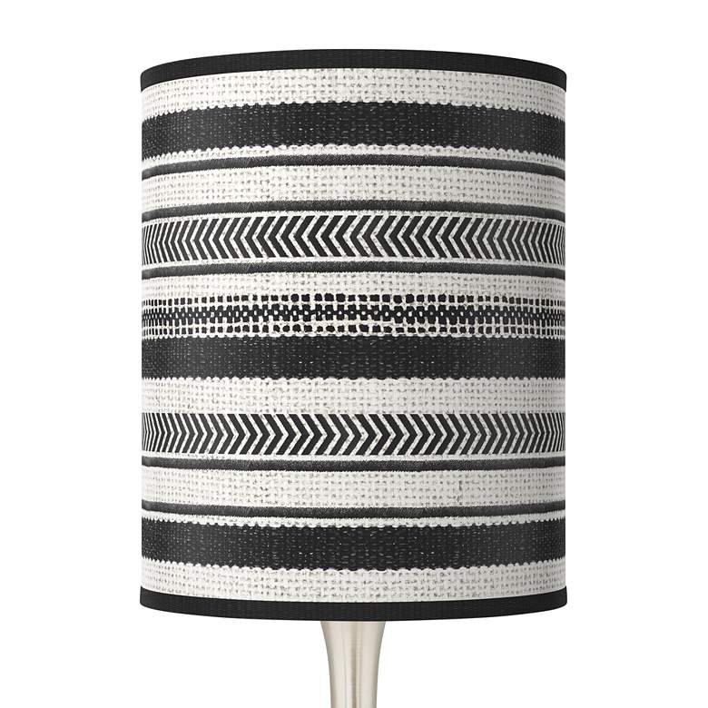 Image 2 Stripes Noir Giclee Modern Droplet Table Lamp more views