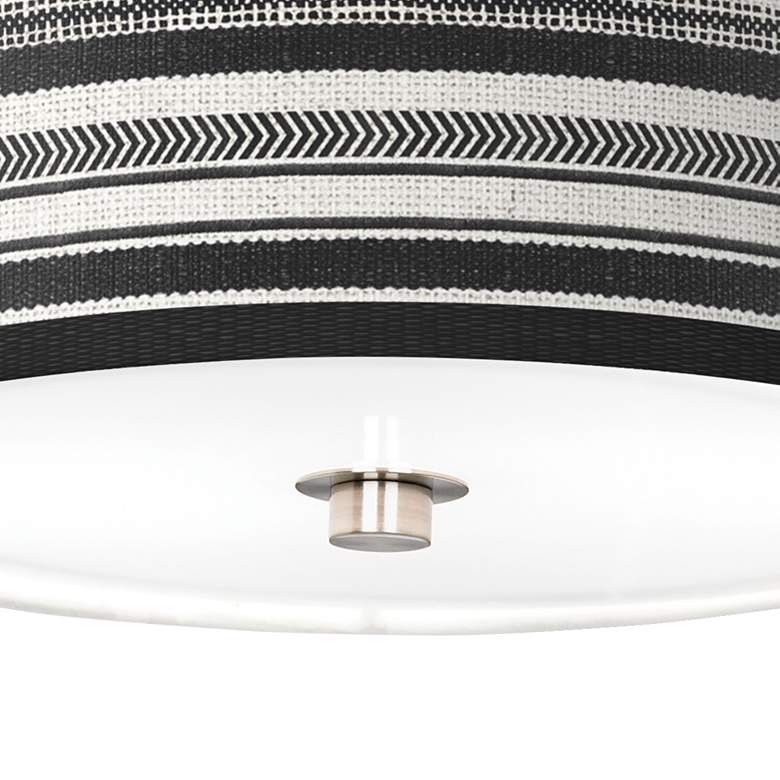 Image 3 Stripes Noir Giclee Nickel 10 1/4 inch Wide Ceiling Light more views
