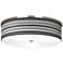 Stripes Noir Giclee Nickel 20 1/4" Wide Ceiling Light