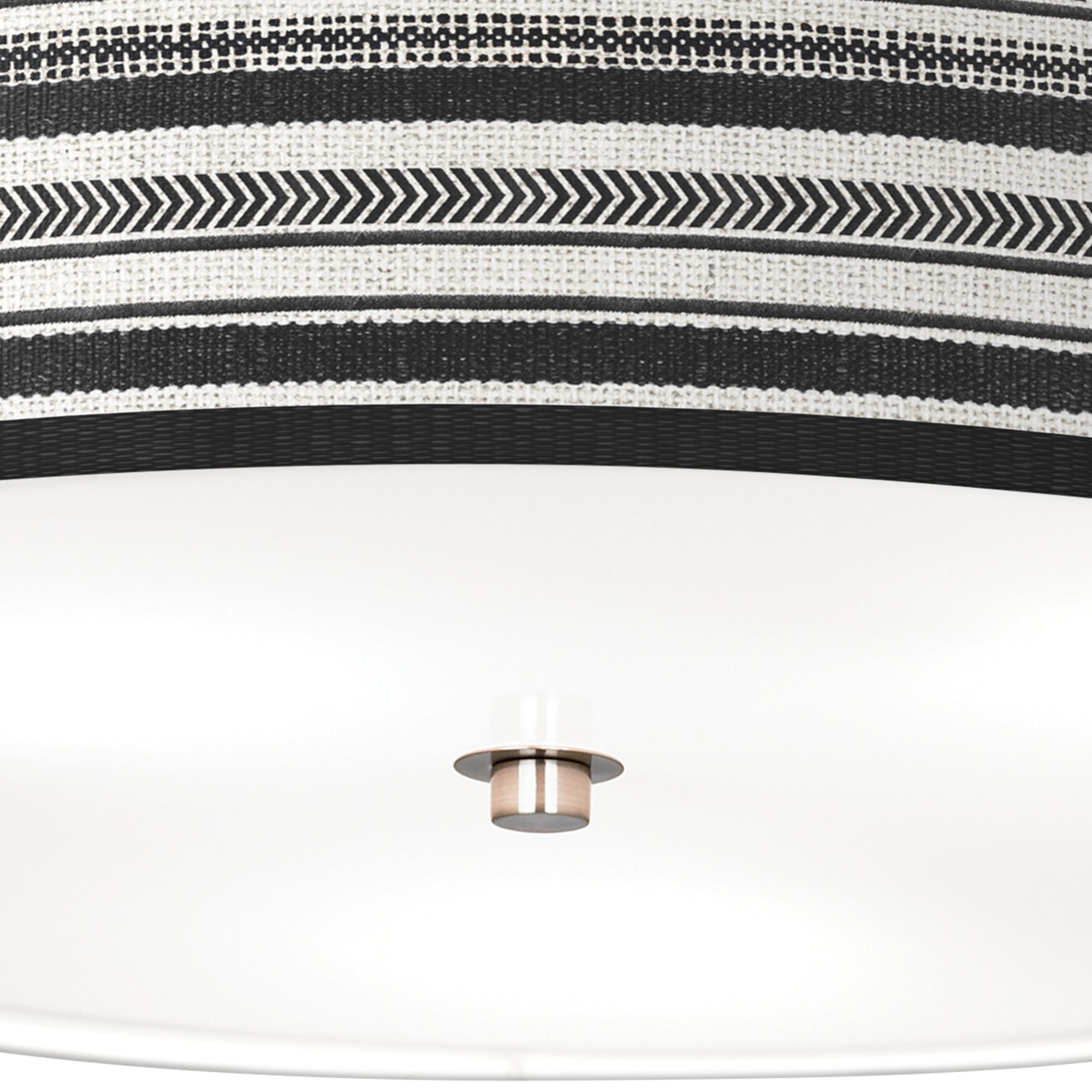 Image 3 Stripes Noir Giclee Nickel 20 1/4" Wide Ceiling Light more views