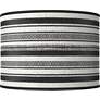 Stripes Noir Giclee Round Drum Lamp Shade 15.5x15.5x11 (Spider)