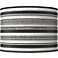 Stripes Noir Giclee Round Drum Lamp Shade 15.5x15.5x11 (Spider)