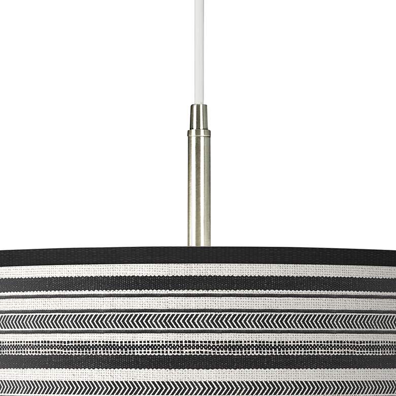 Image 2 Stripes Noir Pattern Giclee Shade Modern Pendant Chandelier more views