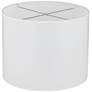 Thumbnail2 of Stripes Noir White Giclee Round Drum Lamp Shade 14x14x11 (Spider) more views
