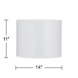 Image5 of Stripes Noir White Giclee Round Drum Lamp Shade 14x14x11 (Spider) more views