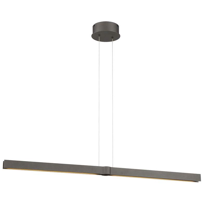 Image 1 Structure 40"W Smoked Iron 2-Light LED Linear Pendant