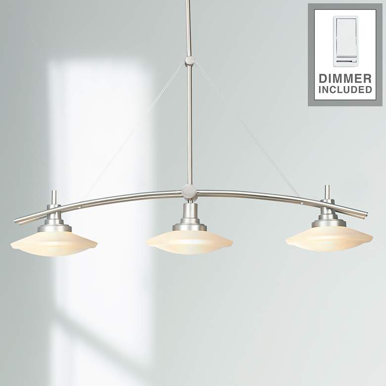 Image 1 Structures 37 1/2 inch 3-Light Island Chandelier with Dimner