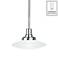 Structures 9" Wide Brushed Nickel Mini Pendant with Dimmer