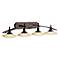 Structures Bronze 40" Wide Bathroom Light Fixture