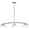 Structures Nickel 37 1/2" Wide 3-Light Island Chandelier