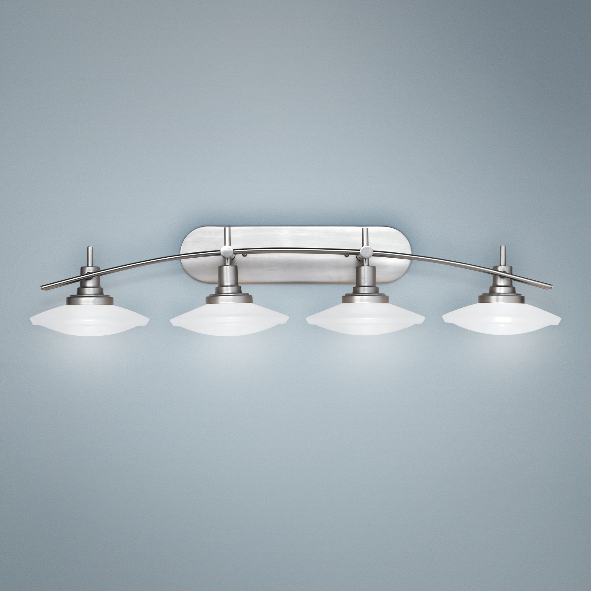 bathroom light fixtures silver