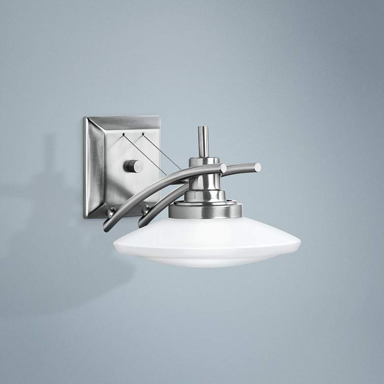 Image 1 Structures Nickel 7 1/2" High Wall Sconce