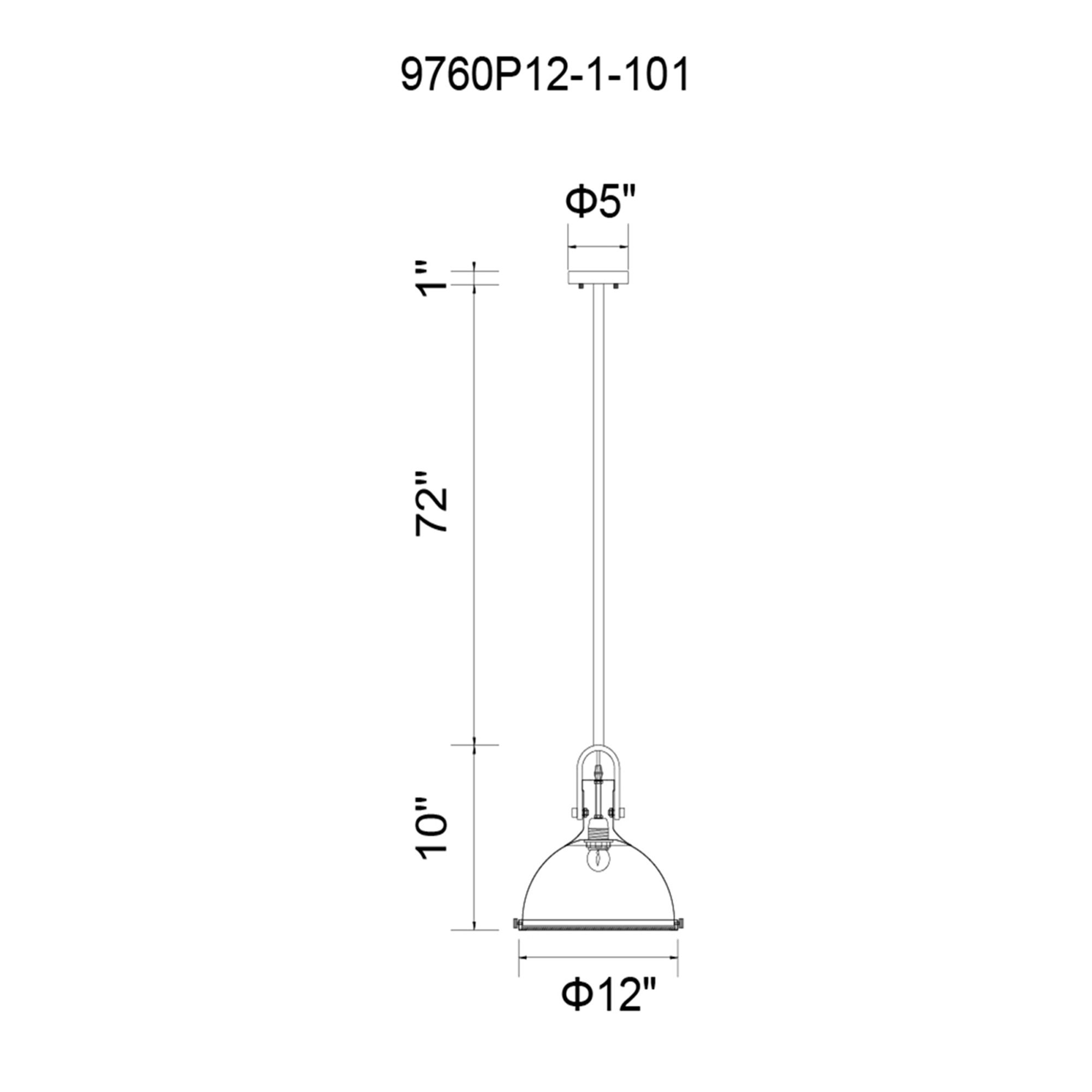 Image 6 Strum 1 Light Down Pendant With Black Finish more views