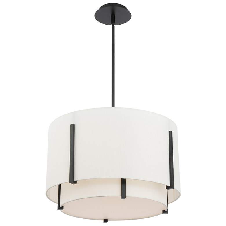 Image 2 Strum 12.63"H x 19.63"W 1-Light Pendant in Black