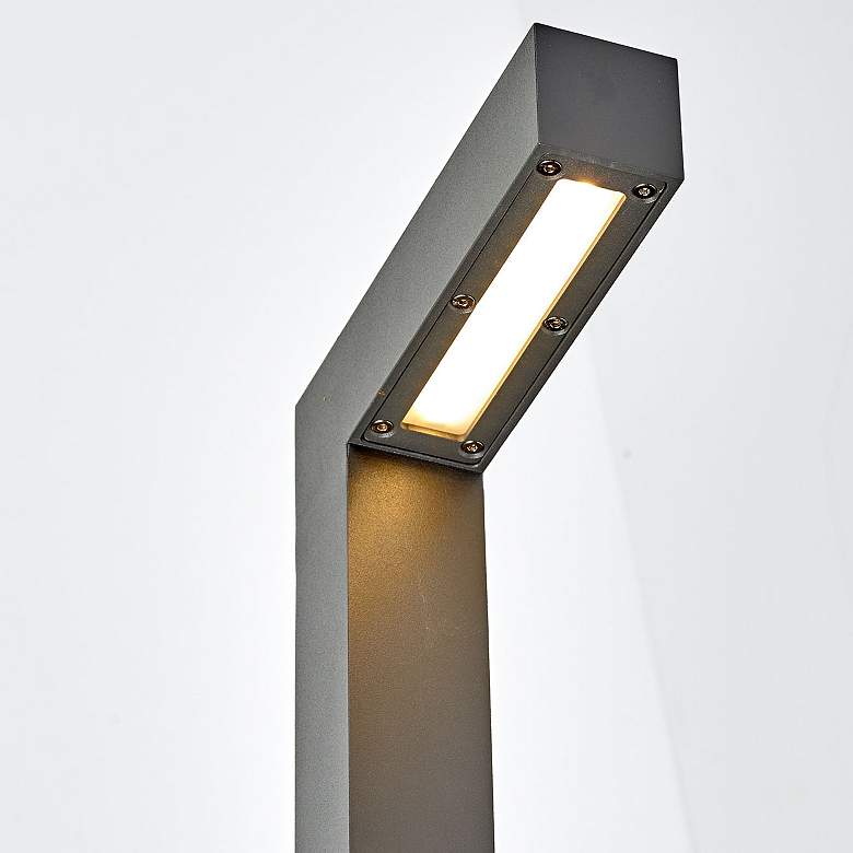 Image 2 Strut 18" High Charcoal LED Landscape Path Light more views