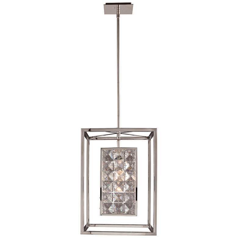 Image 2 Struttura 7 1/2"W Stainless Steel Geometric Mini Pendant