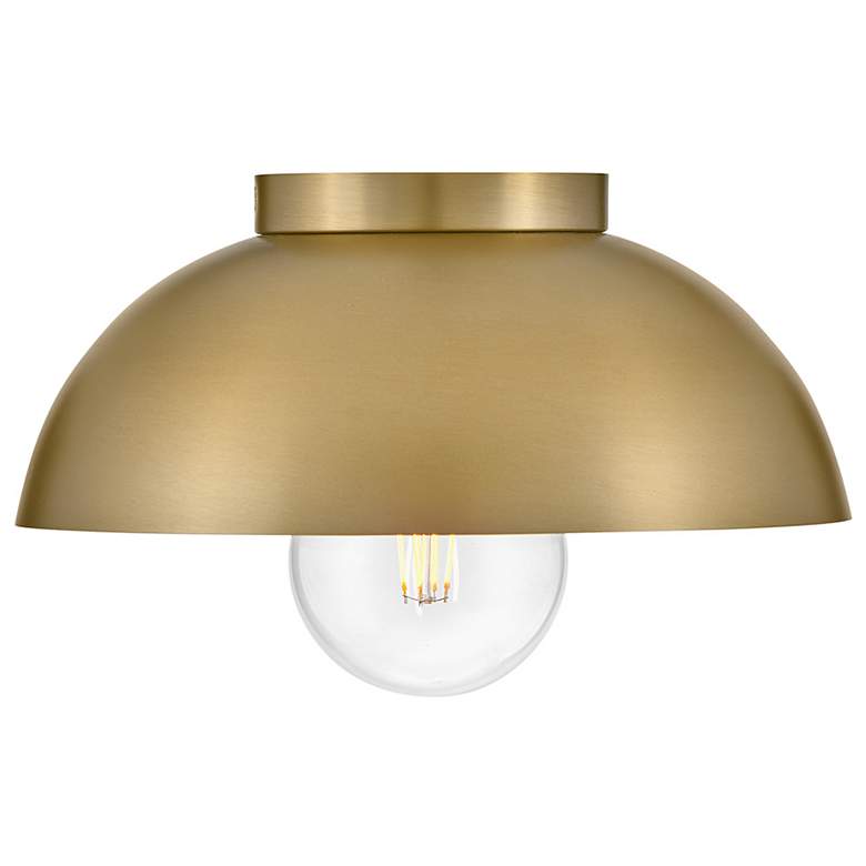 Image 4 Stu 11" Wide Lacquered Brass Dome Ceiling Light more views