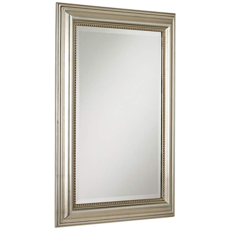 Image 4 Stuart Silver Leaf 26 3/4" x 36 3/4" Wall Mirrors Set of 2 more views
